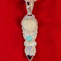 Уникален Сребърен Марков Vintage Медальон SAJEN Jewelry от Остров Бали, снимка 1 - Колиета, медальони, синджири - 42573034