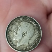 3 пенса 1921 сребро Великобритания , снимка 3 - Нумизматика и бонистика - 41573312