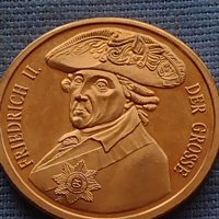 Рядък плакет медал FRIEDRICH II DER GROSSE за КОЛЕКЦИОНЕРИ 31856, снимка 5 - Антикварни и старинни предмети - 42726174