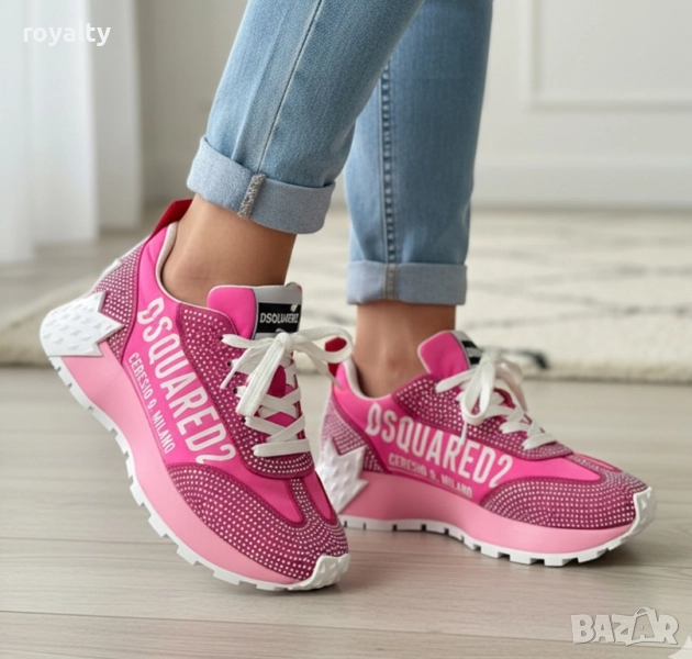 Дамски маратонки Dsquared2 Цвят - Розово, снимка 1