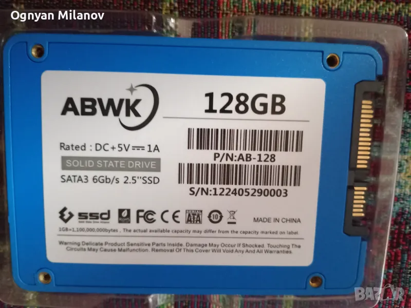 Нови 128gb 2.5 inch hard disk 6Gb/s, снимка 1