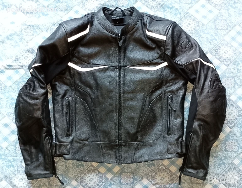 PROBIKER - Немско кожено мото яке с протектори, телешки бокс, размер 52 / M - Л, снимка 1
