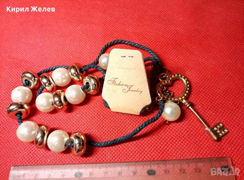 СТИЛНА МОДНА АРТ ОГЪРЛИЦА КОЛИЕ ВИНТИДЖ УКРАШЕНИЕ 47337, снимка 1