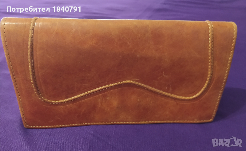 Кожен плик - малка дамска чанта, снимка 1