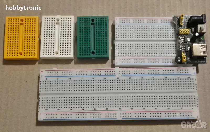 Макетна платка Breadboard MB830, захранваща платка 3.3V, 5V, снимка 1