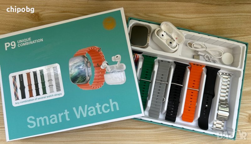 Комплект Смарт Часовник със слушалки , снимка 1