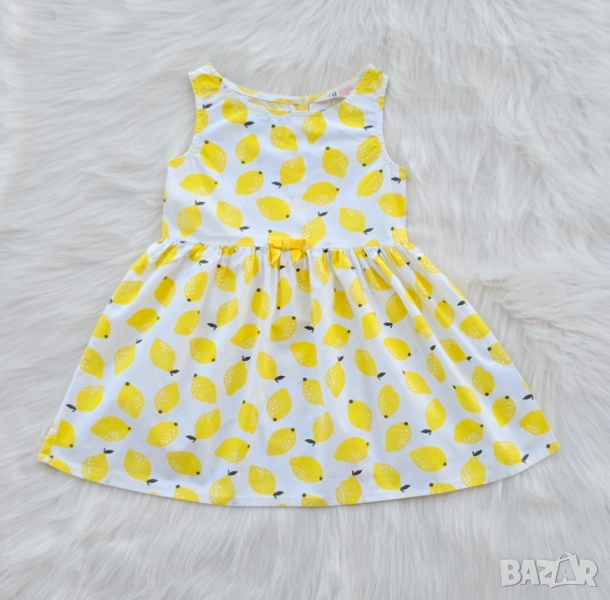 Детска рокля H&M лимони 18-24 месеца, снимка 1