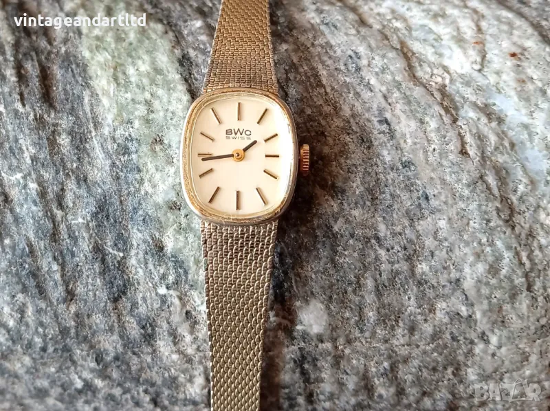 Колекционерски часовник BWC, Swiss made, позлатен, работи, снимка 1