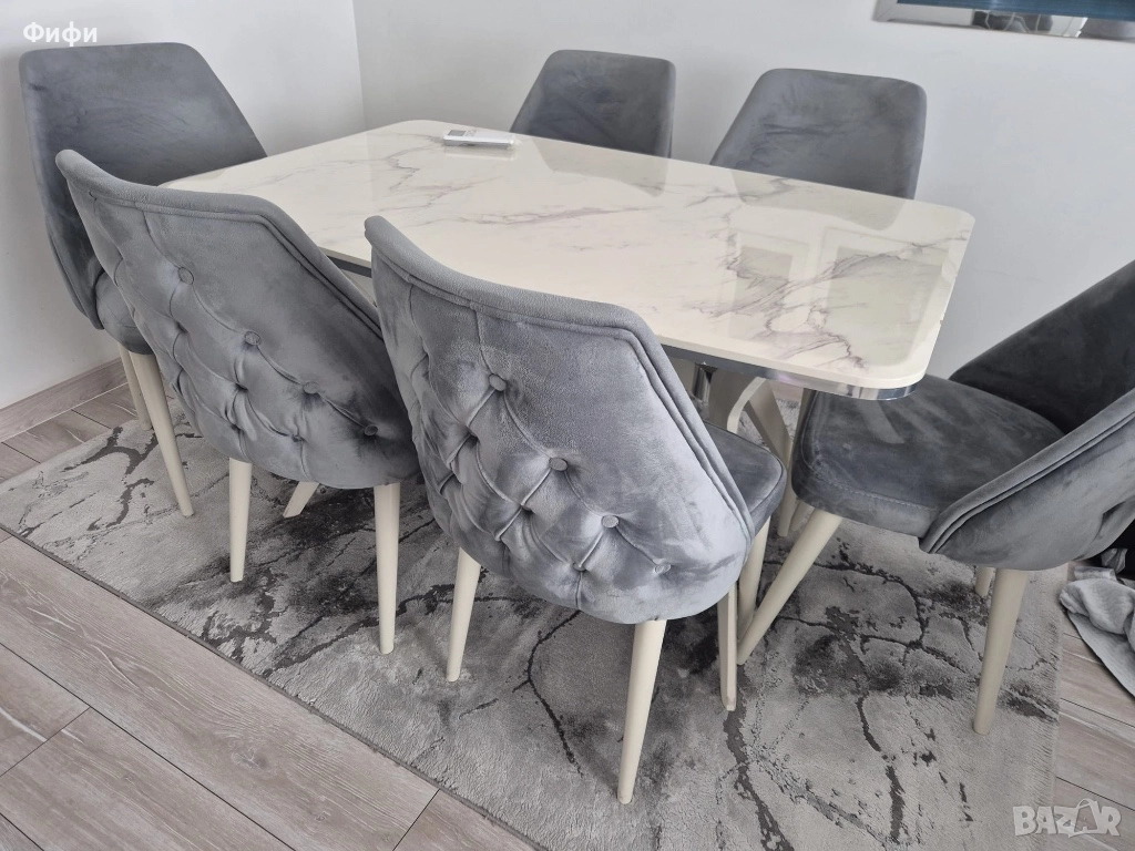 Маса за трапезаря с 6 стола, снимка 1