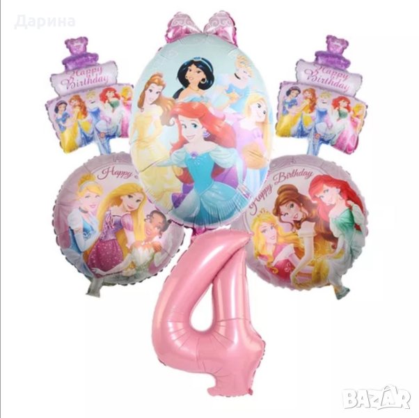 Парти сет балони Принцесите на Дисни и Пепеляшка, снимка 1