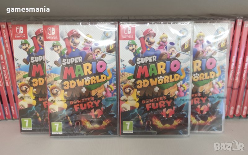 [NINTENDO Switch] НИСКА Цена ! Super Mario 3D World + Bowser's Fury, снимка 1