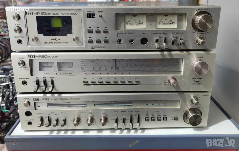 Стерео усилвател, тунер и дек ITT, снимка 1