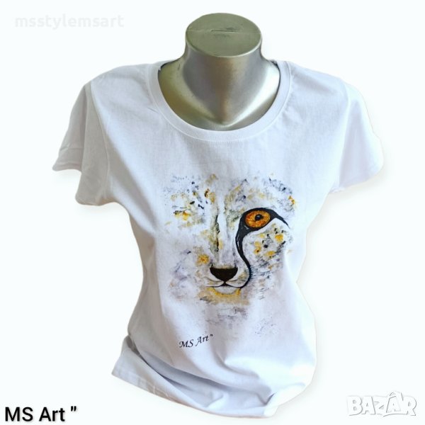 Тениска с трансфер на моя авторска картина , снимка 1