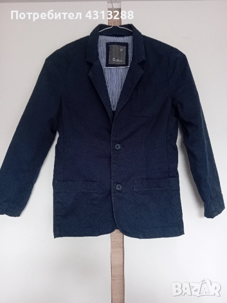 Сако 128см,тъмно син цвят , снимка 1