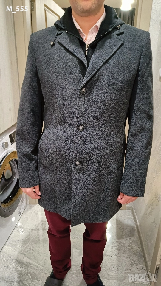 Мъжко палто 90% вълна, снимка 1
