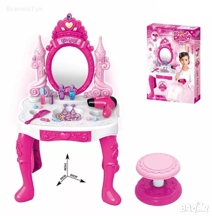 ✨ Тоалетка със звук и светлина , снимка 1