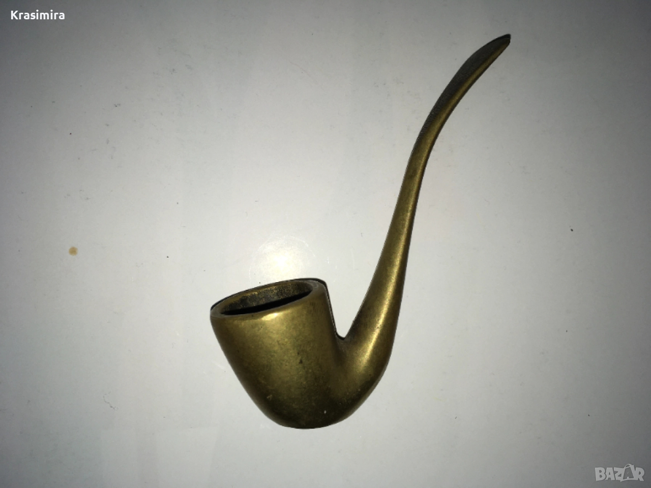 Колекционерска бронзова лула от Италия (Made in Italy)., снимка 1