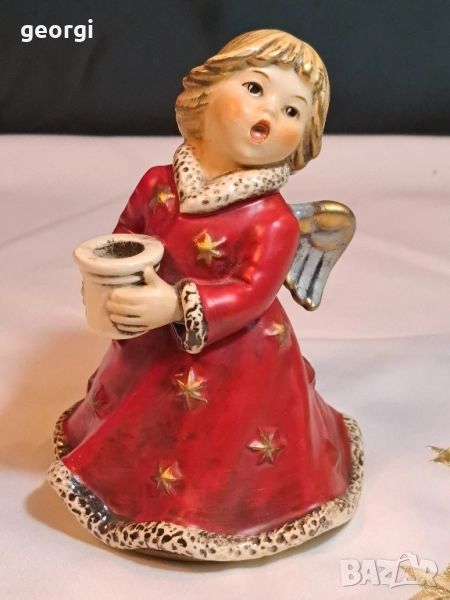 немски порцеланов свещник ангелче Goebel , снимка 1