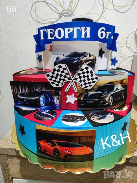 Картонена торта Коли, снимка 1