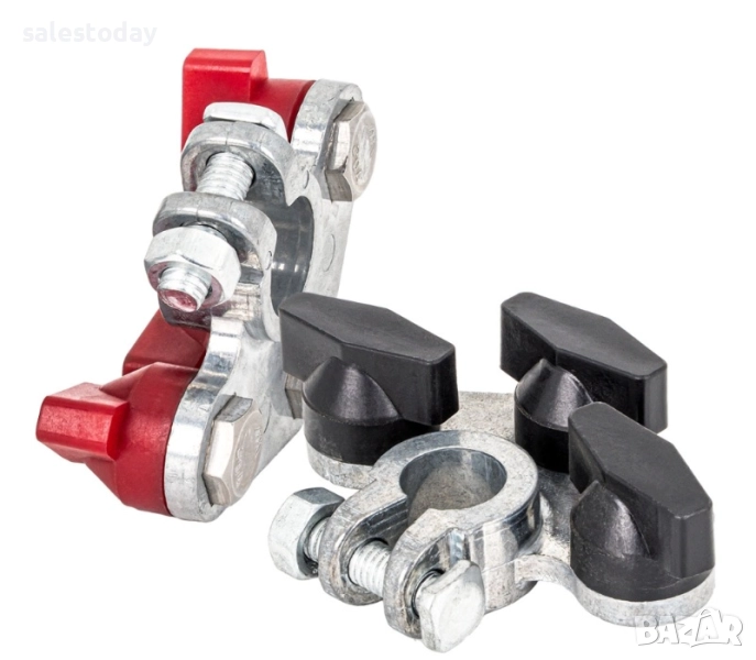 Клеми за акумулатор с поцинковано покритие, 800AMP, 2бр, снимка 1