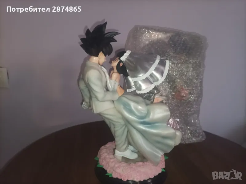 фигурка на dragon ball сватбата на гоку и чичи goku & chichi, снимка 1