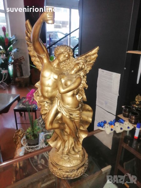 Стара статуетка ангел Двойка , снимка 1