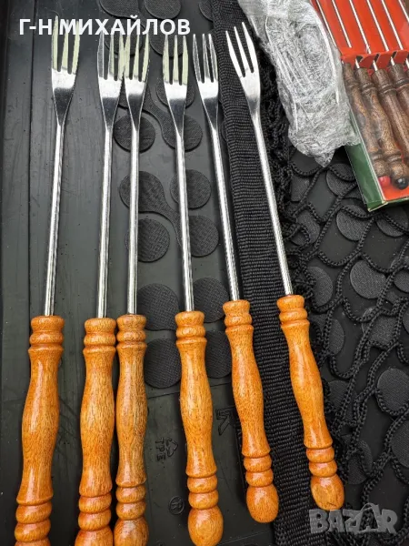 Дървени дълги вилички, снимка 1