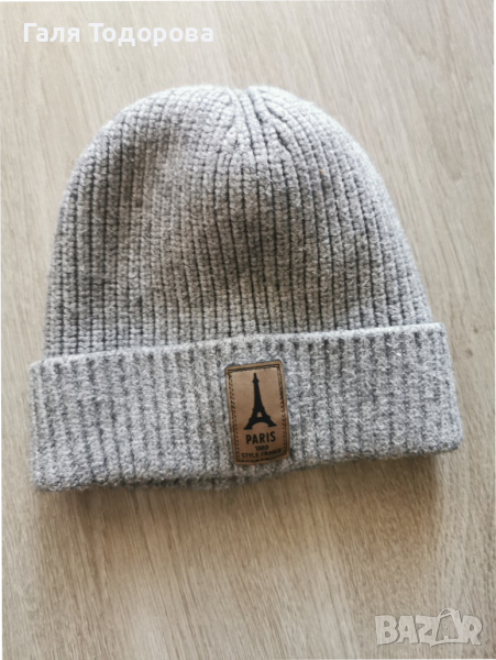 Шапка 3-4г сив цвят с подплата , снимка 1