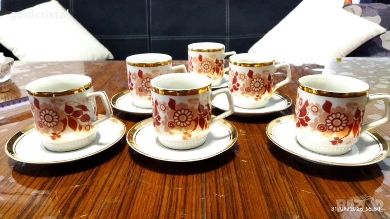 стар български порцелан чаши за чай , снимка 1