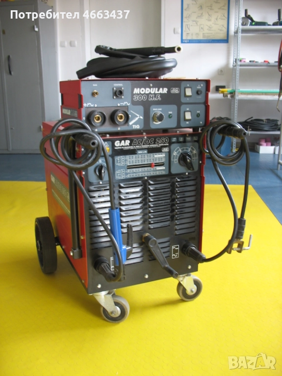 Нов и неизползван заваръчен апарат Gala Gar AC/DC 250 TIG с водно охлаждане, снимка 1