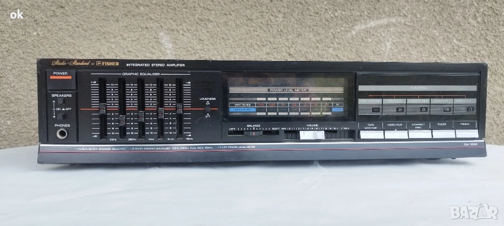 усилвател fisher ca 1863 , снимка 1
