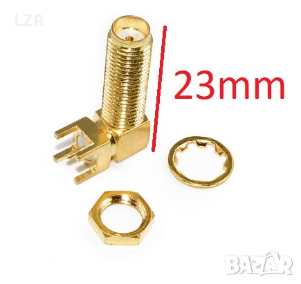 SMA- F - 23mm ъглов конектор, снимка 1