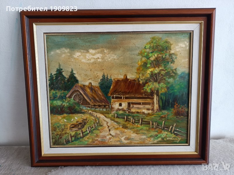 Стара маслена картина, снимка 1