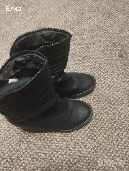 Детски ботуши с платформа естествена кожа, снимка 1
