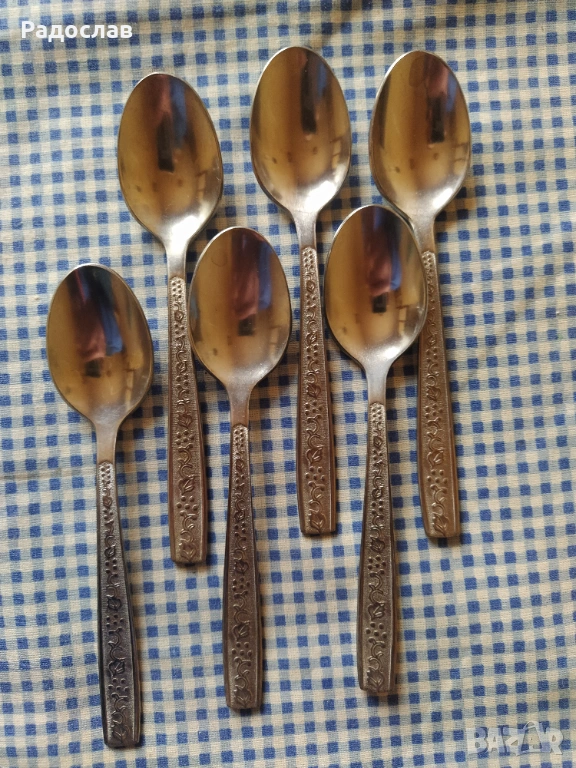 стари руски лъжички за чай, снимка 1