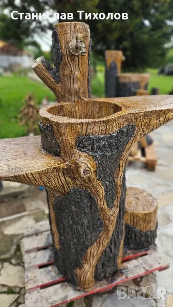 Градински чешми от щампован бетон, снимка 1