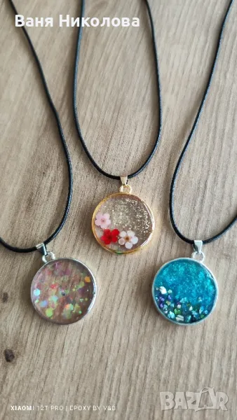 Колие от епоксидна смола , снимка 1