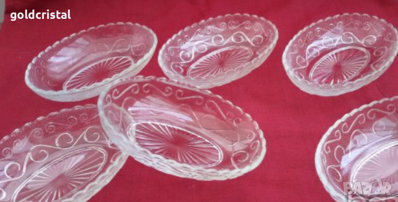 Стъклени чинийки купички , снимка 1