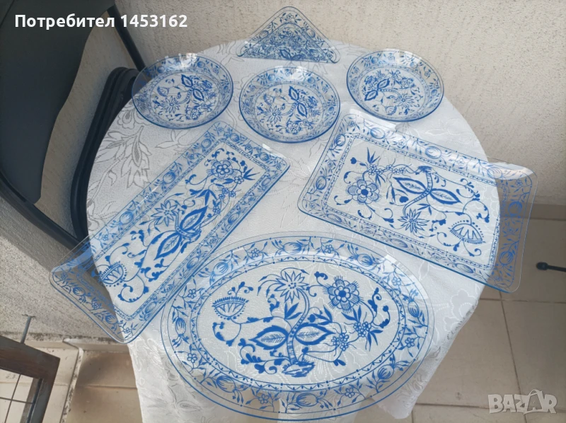 Старинен лот плата и чинии , снимка 1