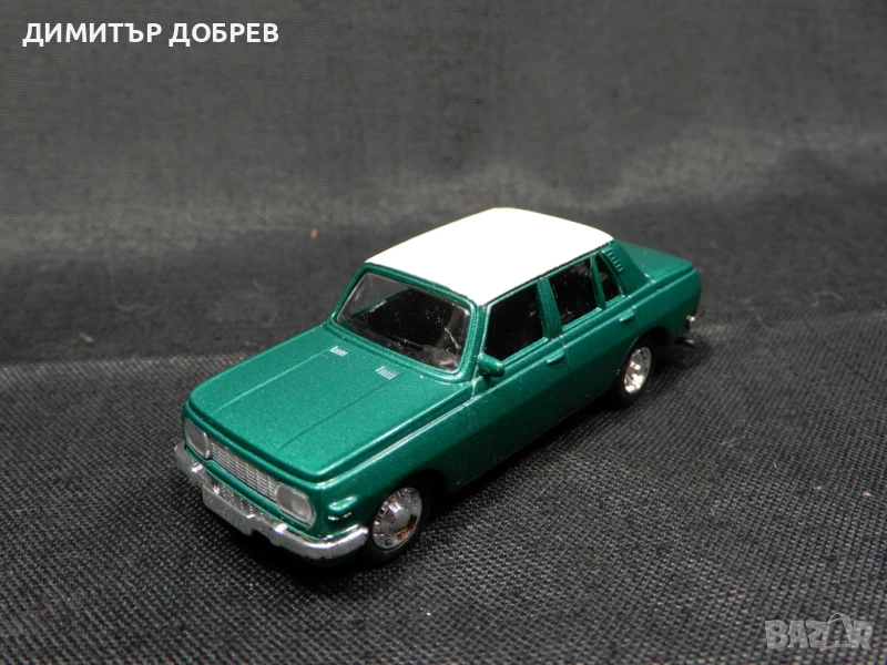 1/64 РЕТРО МЕТАЛНА КОЛИЧКА WARTBURG 353 GRELL, снимка 1