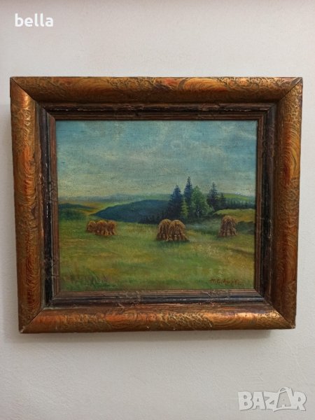 Стара авторска картина на известният чешкия художник  Антонин Прохазка(А.Prochazka)- 1882-1945 г, снимка 1