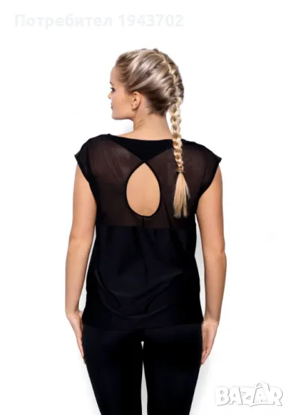 Спортен дамски топ Aida в черен цвят, снимка 1