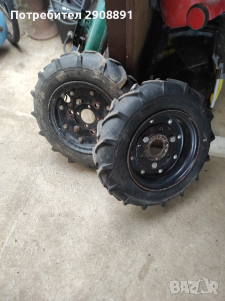 Гуми с джанти за пловдивски мотоблок , снимка 1