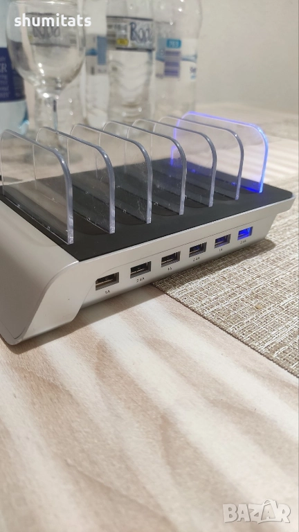 Зарядна станция за 6 телефона/таблета/ и др. 5V 10,2 A 51W, снимка 1