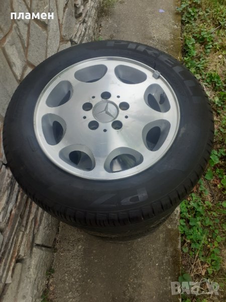 205/65/15 летни гуми Pirelli P7 с оригинални алуминиеви джанти за Мерцедес , снимка 1