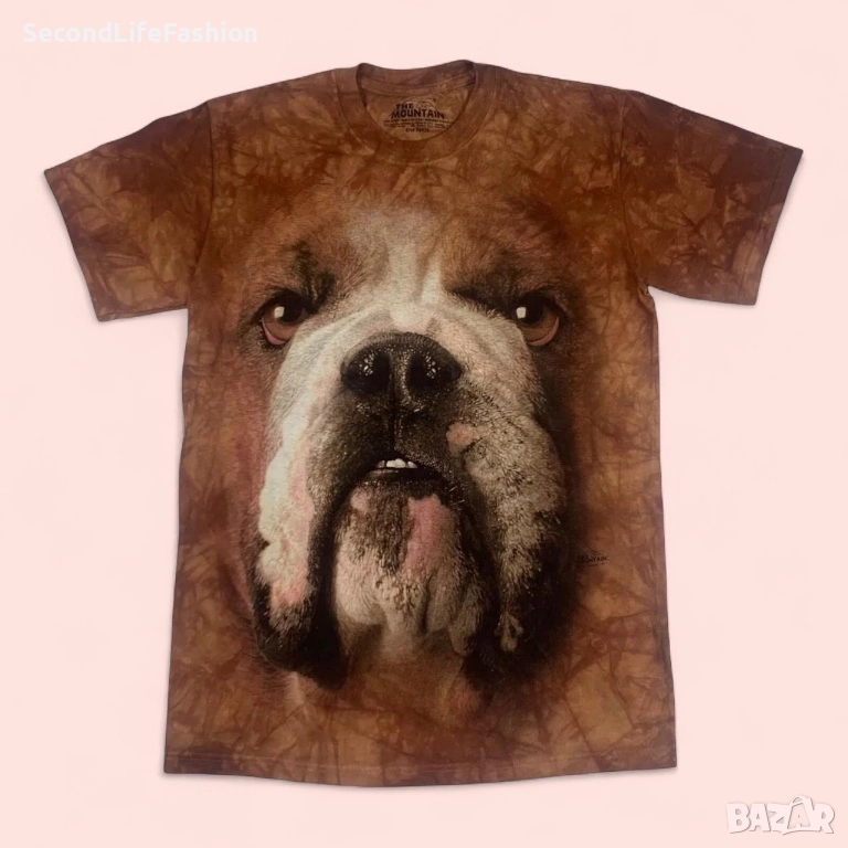 The Mountain Тениска с къс ръкав с английски булдог размер S куче, снимка 1