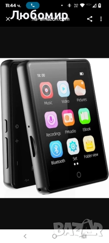 64GB Bluetooth 5.3 MP3 плейър, преносим детски музикален плейър 2.8-инчов сензорен екран с 