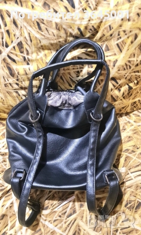 Дамска чанта от изкуствена кожа 3в1:ръчна чанта, раница и чанта през рамо-с дълга дръжка , снимка 4 - Чанти - 52661902
