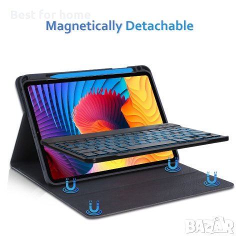 Jelly Comb 7-цветен калъф с безжична клавиатура с подсветка, снимка 7 - Друга електроника - 41739554