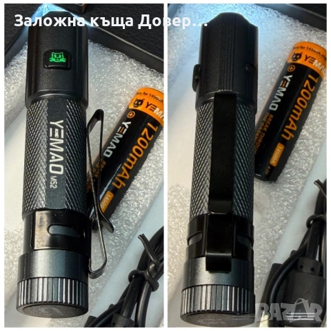 LED фенер мощен магнезиево-алуминиев малък Cob диод 2026 модел , снимка 4 - Екипировка - 53263350